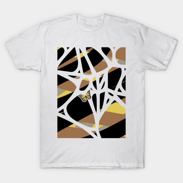 Abstract Black and White Simple Pattern geometry T-Shirt by Promoseven369